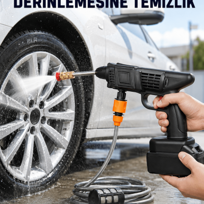 Taşınabilir Akülü Araba Yıkama Makinesi 1.7 MPa Basınçlı ve Ergonomik Tasarımlı