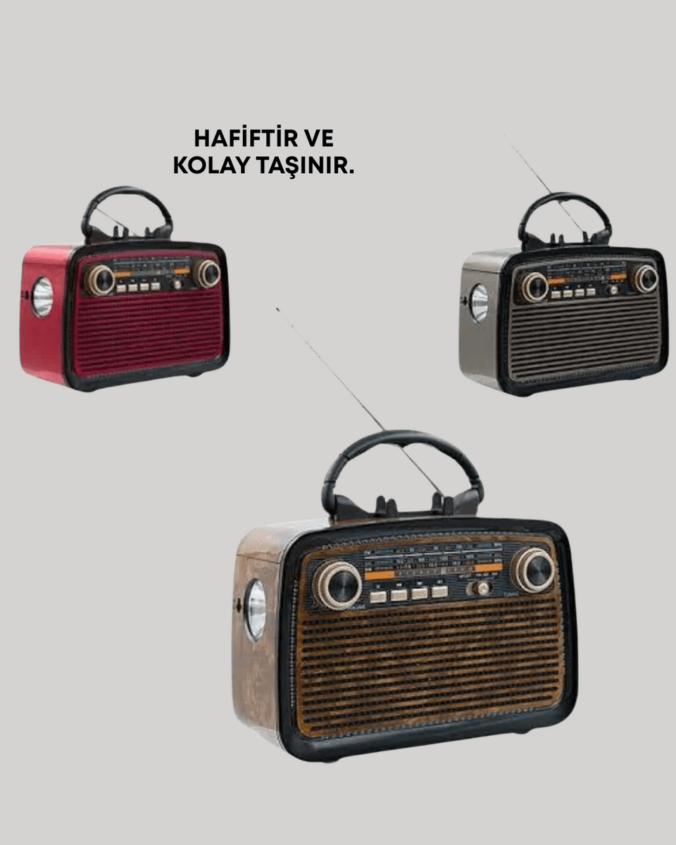 Bluetooth Hoparlör – Kablosuz Bağlantı, Geniş Ses Alanı, Radyo Destekli, Hafif ve Taşınabilir