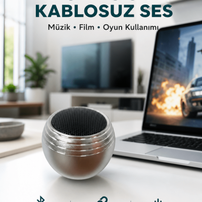 Taşınabilir Bluetooth Hoparlör Yüksek Ses Kaliteli Mini Tasarım Yeni Nesil