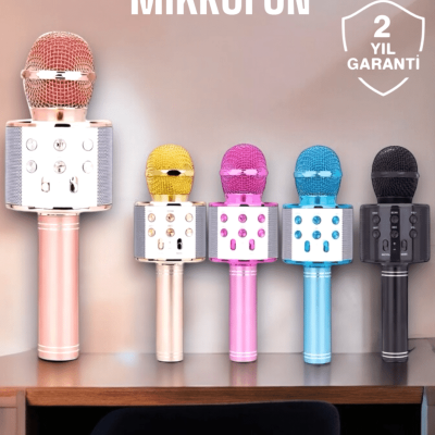 Taşınabilir Bluetooth Karaoke Mikrofon: Hafıza Kart Girişli, Etkileyici Performans