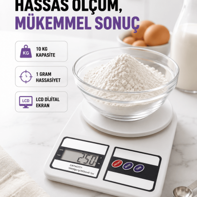 Taşınabilir Dijital Terazi – Çift Ölçü Birimi Destekli