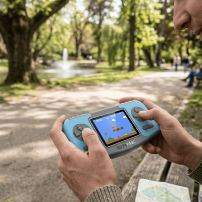 Taşınabilir Klasik Oyun Konsolu TV Bağlantılı Dahili Oyunlu Şarjlı Game Console