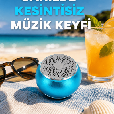 Taşınabilir Mini Bluetooth Hoparlör 9m Menzil Dahili Mikrofon Yeni Nesil