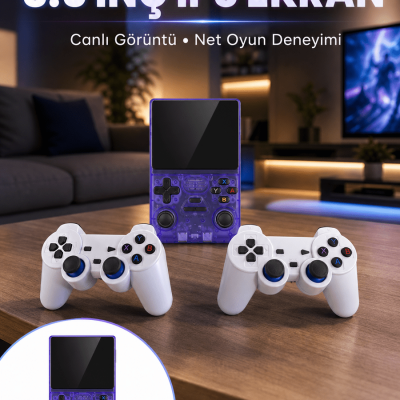 Taşınabilir Oyun Konsolu Çift Oyuncu Destekli HDMI Çıkışlı