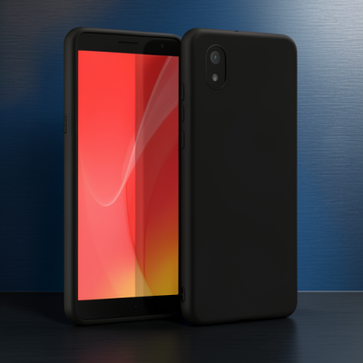 Tcl L7 Kılıf First Silikon - Siyah