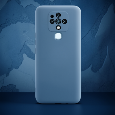 Tecno Camon 16 Kılıf Nano İçi Kadife Silikon - Buz Mavisi