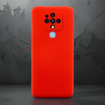 Tecno Camon 16 Kılıf Nano İçi Kadife Silikon - Kırmızı