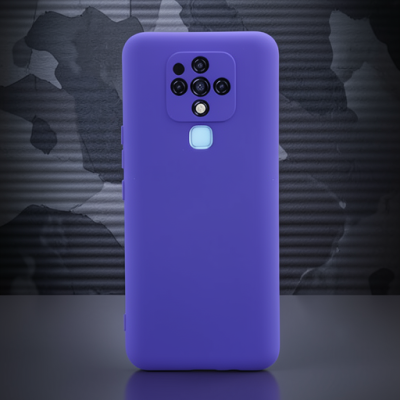 Tecno Camon 16 Kılıf Nano İçi Kadife Silikon - Mor
