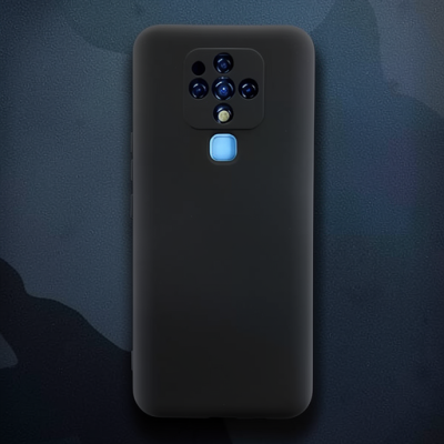 Tecno Camon 16 Kılıf Nano İçi Kadife Silikon - Siyah