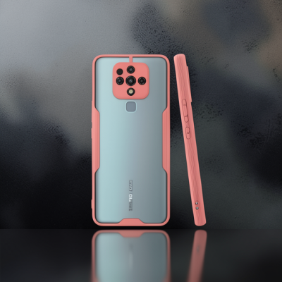 Tecno Camon 16 Kılıf Platin Silikon - Pembe
