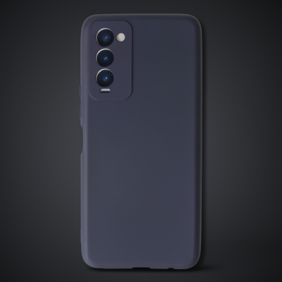 Tecno Camon 18 Kılıf First Silikon - Lacivert