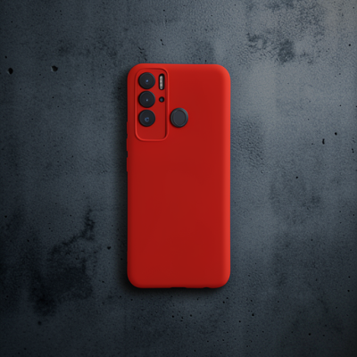 Tecno Pova Neo Kılıf Nano İçi Kadife Silikon - Kırmızı