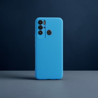 Tecno Pova Neo Kılıf Nano İçi Kadife Silikon - Mavi