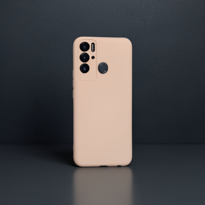 Tecno Pova Neo Kılıf Nano İçi Kadife Silikon - Pudra