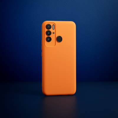 Tecno Pova Neo Kılıf Nano İçi Kadife Silikon - Turuncu