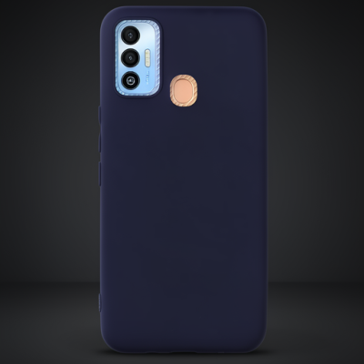 Tecno Spark 7t Kılıf First Silikon - Lacivert