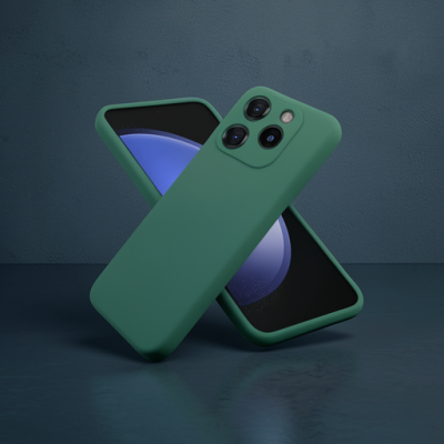 Tecno Spark Go 2024 Kılıf First Silikon - Koyu Yeşil