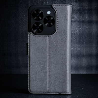 Tecno Spark Go 2024 Kılıf Trend S Plus Kapaklı Kılıf - Siyah