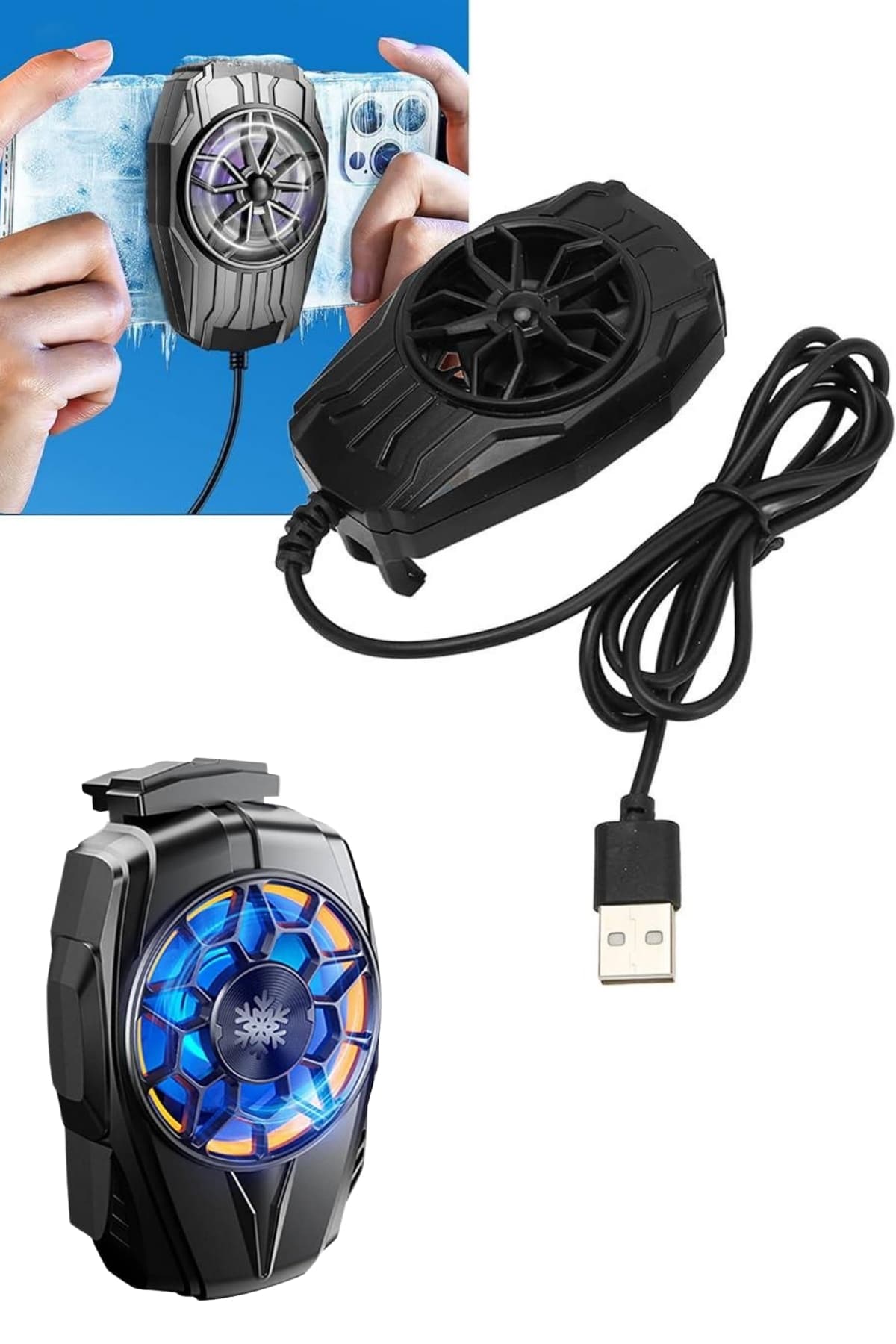 Telefon Soğutucu Fan Güçlü Motor Radyatör Cep Telefon Soğutma