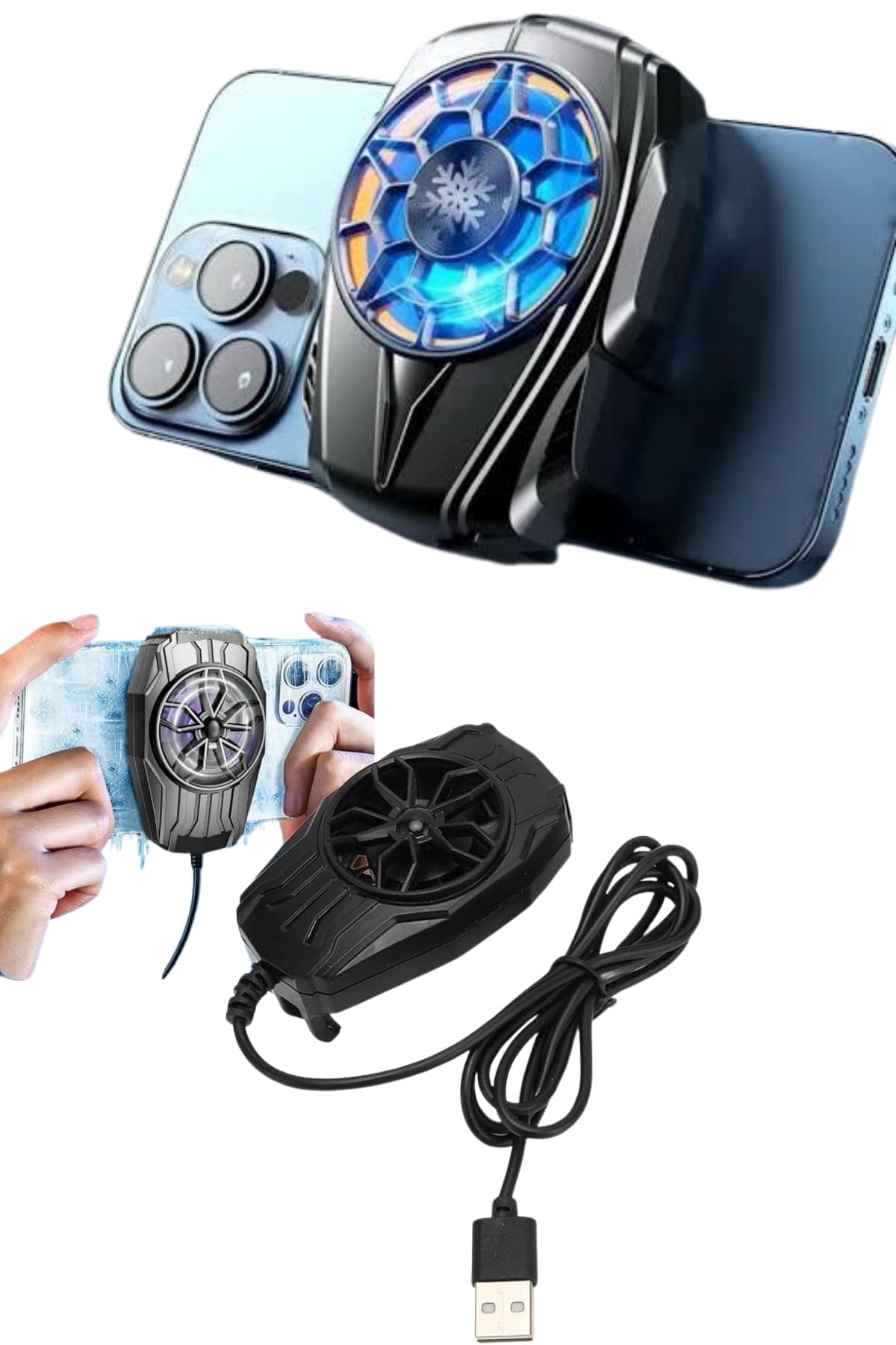 Telefon Soğutucu Fan Güçlü Motor Radyatör Cep Telefon Soğutma