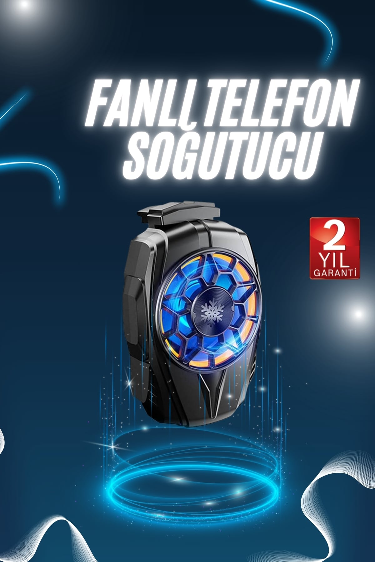 Telefonu Soğutma Fanı Radyatör Mobil Cihazlara Uyumlu Soğutucu