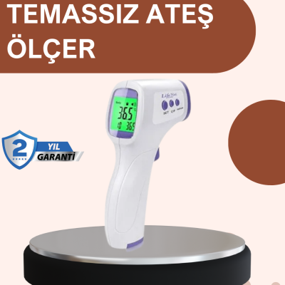Temassız Dijital Ateş Ölçer Büyük Ekranlı Hızlı Okuma