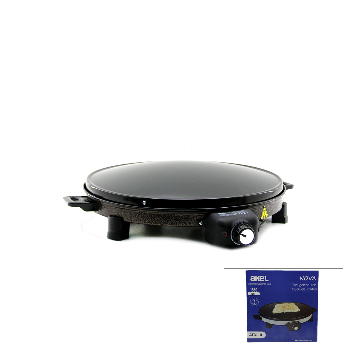 Termostatlı 1550W Gözleme Sacı 48x48x14 cm