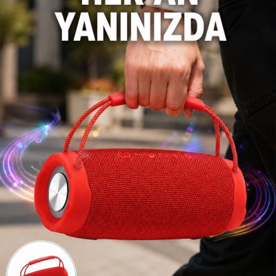 TF Kart ve AUX Destekli IPX6 Suya Dayanıklı Bluetooth Hoparlör Yeni Nesil