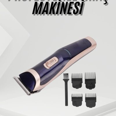 Tıraş Makinesi 4 Başlıklı Paslanmaz Çelik Bıçaklı Tüm Saç Tiplerine Uygun