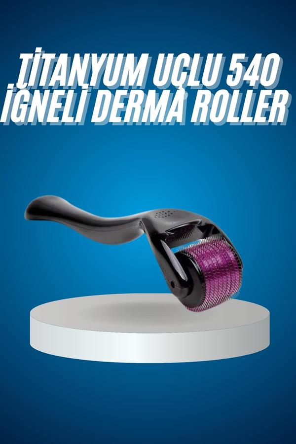 Titanyum Uçlu Derma Roller 540 İğneli 1 mm Gözenek Azaltıcı Akne İzlerine Uygun