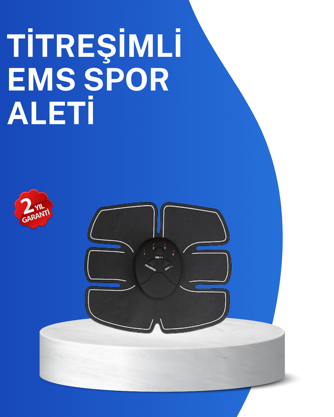 Titreşimli EMS Spor Aleti Karın Kol ve Bacak Kas Yapma Cihazı 2025 Model