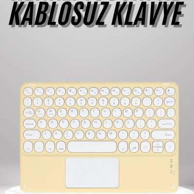 Touchpad Uyumlu Bluetooth Klavye Slim Kablosuz Wifi Q Klavye