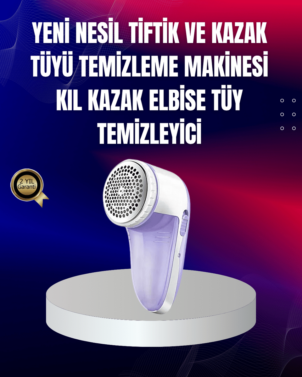 Tüy ve Tiftik Temizleyici – 3 Bıçaklı, 200ml Kapasiteli