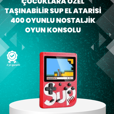 TV Çıkışlı Mini Retro El Konsolu 400 Oyunlu