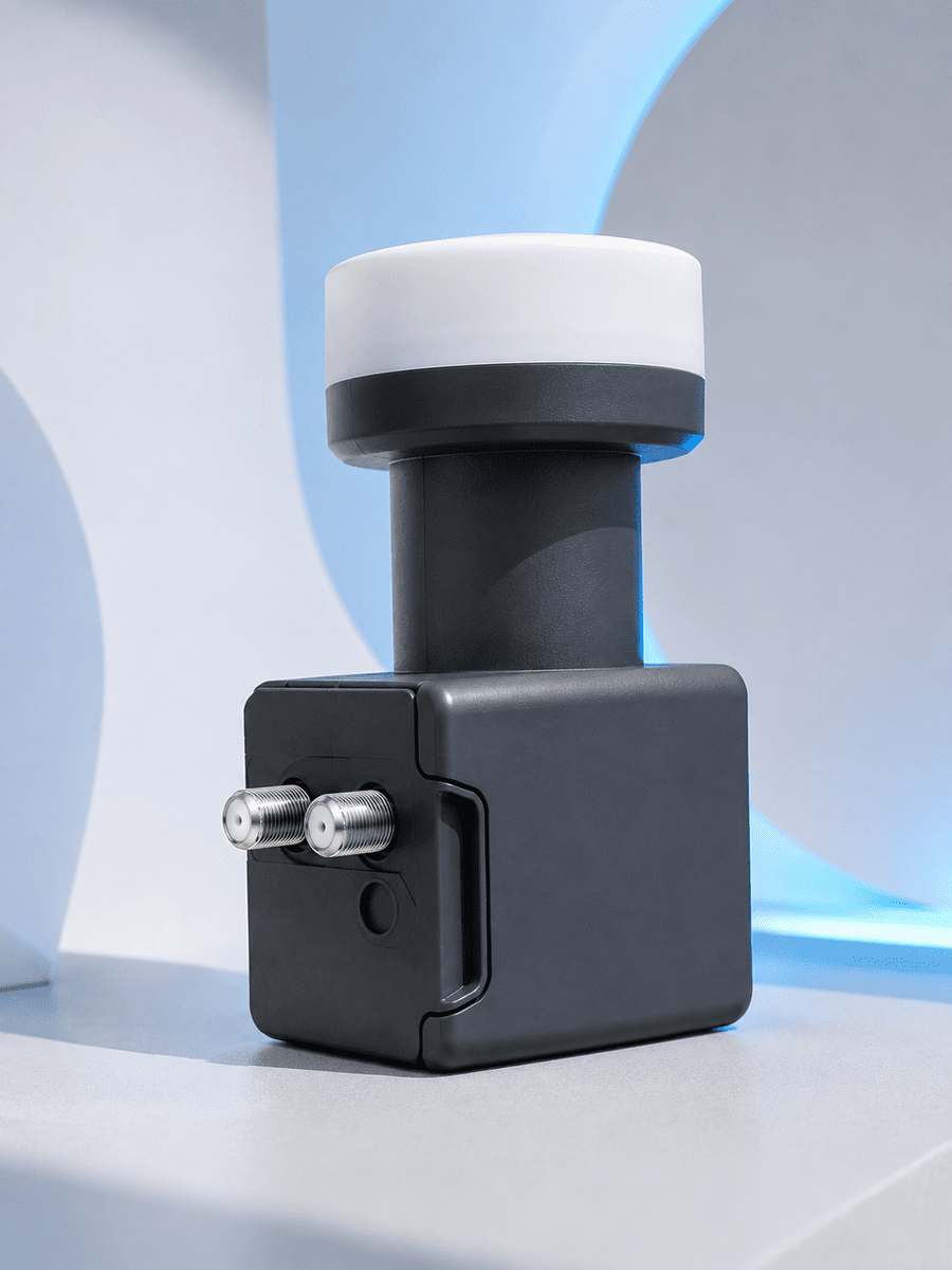 Ku Band Twin LNB Çift Çıkış 4K Ultra HD Destekli 0.1 dB Uydu Anten LNB