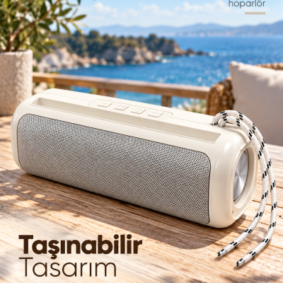 TWS Stereo Bağlantılı Bluetooth Hoparlör RGB Işık Efektli USB ve Hafıza Kartı Destekli