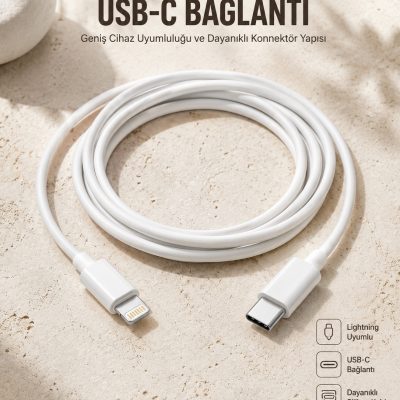 Type-C Ligtning 30W İOS Şarj Kablosu Hızlı Şarj Kablosu