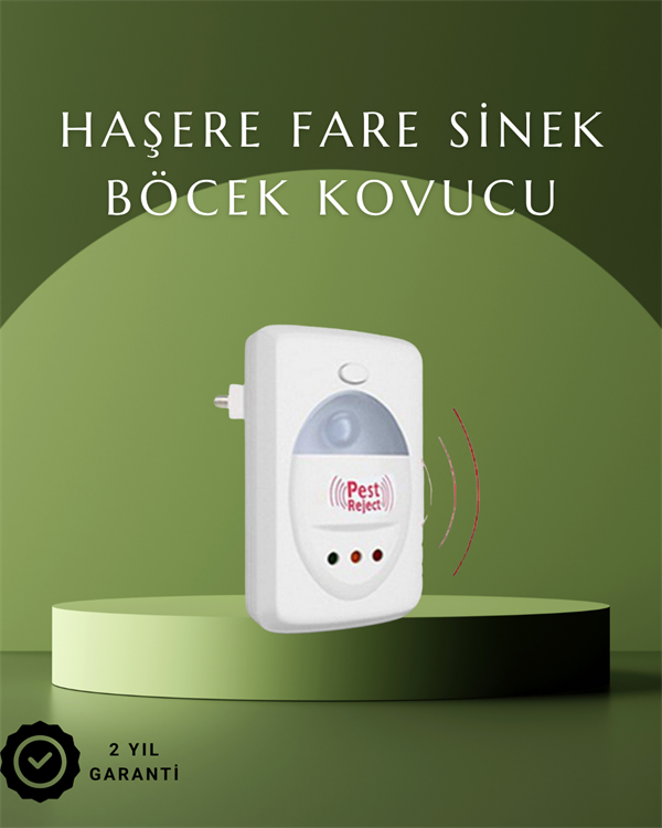 Ultrasonik Ses Dalgalarıyla Kimyasalsız Fare ve Böcek Kovucu Cihaz