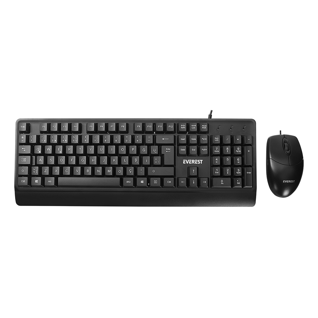 USB Kablolu Q Klavye & 1200 DPI Mouse Seti