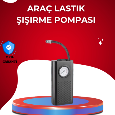 USB Şarjlı Kompakt Elektrikli Hava Kompresörü 3000 mAh