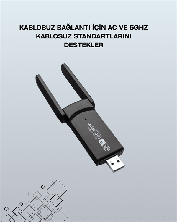 USB WiFi Adaptör – 1200 Mbps Hız