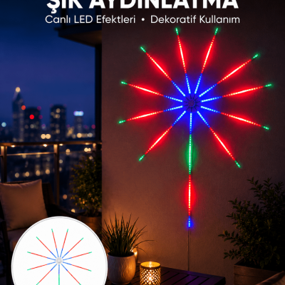 Uygulama Destekli RGB LED  Duvar Aydınlatması Yeni Nesil