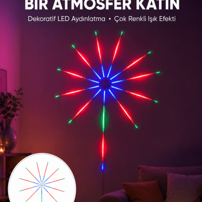 Uygulama Destekli RGB LED Duvar Aydınlatması Yeni Nesil