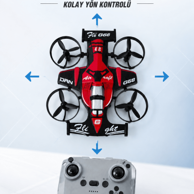 Uzaktan Kumandalı Araba Drone 3 Hız Kademeli 360° Dönüş ve Headless Mode Özellikli