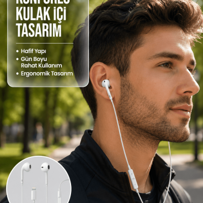 Uzaktan Kumandalı Mikrofonlu Mükemmel Ses Deneyimi Kulaklık Yeni Nesil