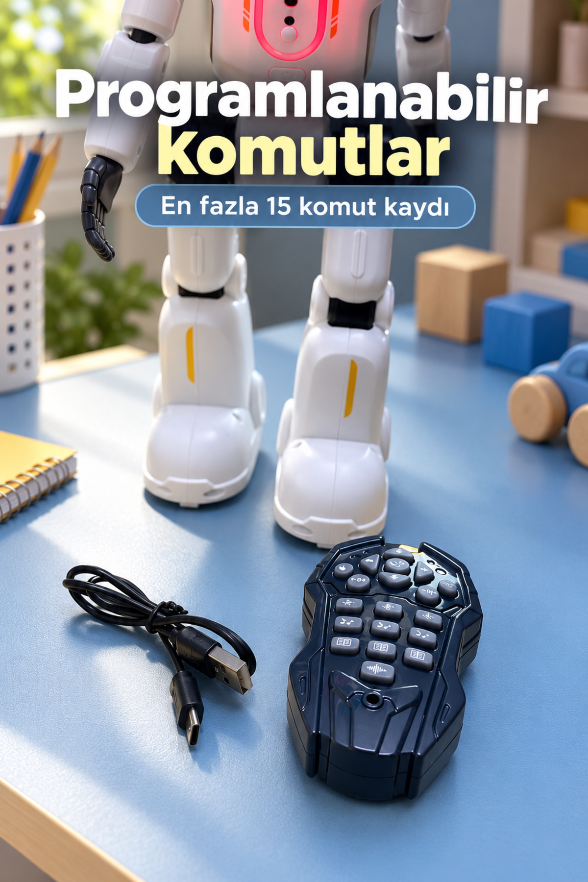 Hareket Sensörlü Robot Oyuncak Elle Yönlendirme Özellikli