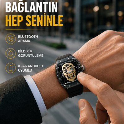 Uzun Pil Ömürlü Akıllı Saat Günlük ve Spor Kullanım