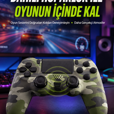 Uzun Pil Ömürlü Oyun Kolu – USB ile Hızlı Şarj Desteği