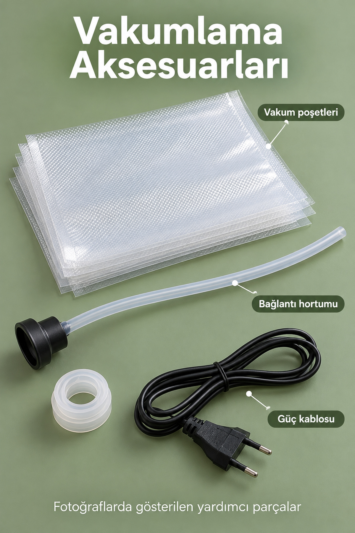 Poşet Yapıştırma ve Vakumlama Makinesi Açılır Kapaklı