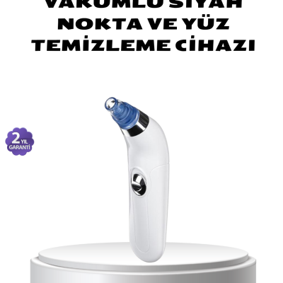 Vakumlu Siyah Nokta Temizleme Cihazı – 5 Kademe Güç ve 4 Başlıklı Derin Cilt Bakımı